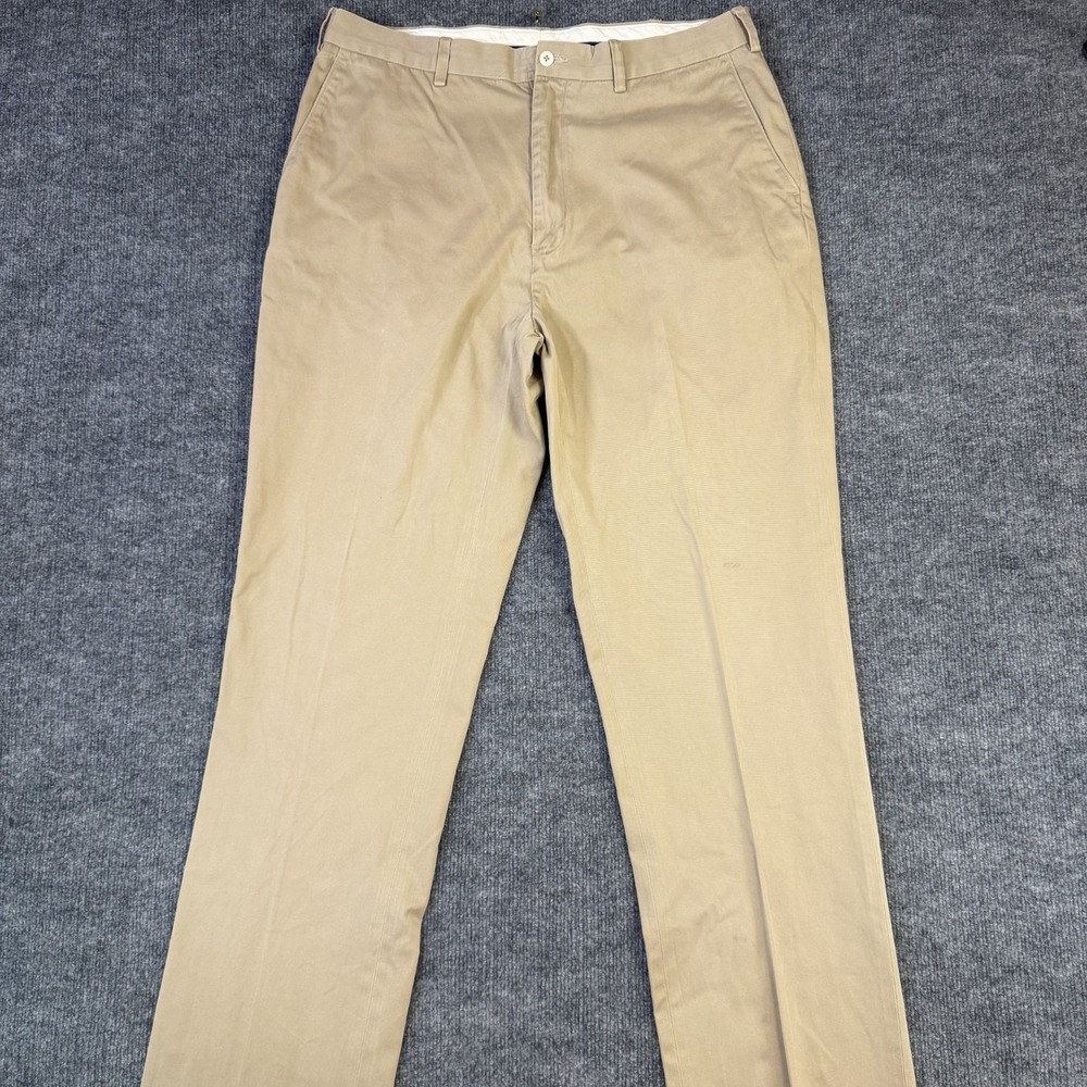 Polo By Ralph Lauren Chino Pants Mens 38T Khaki Cotton Straight Leg Tall 38x36